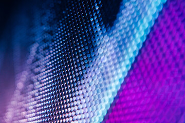CloseUp LED blurred screen. LED soft focus background. abstract background ideal for design.