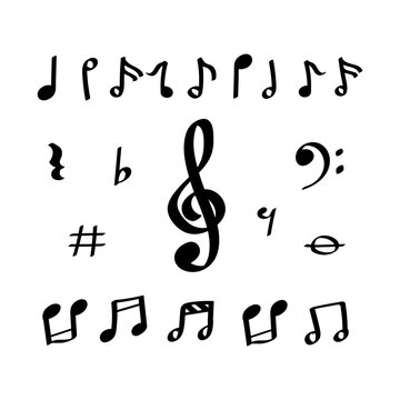Illustration of music notes symbol