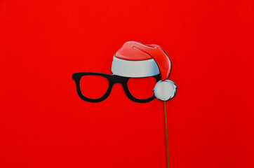 christmas background space for text, holiday decor for photo shoot, paper accessories for kids...