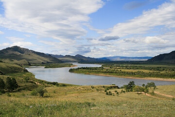 Fototapeta na wymiar Selenga river valley, Republic of Buryatia