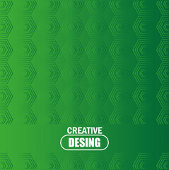 background green hexagonal shapes trendy texture template