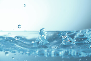 Splash of colorless aqua