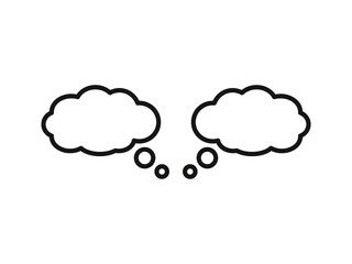 chat cloud icon, vector illustration eps10