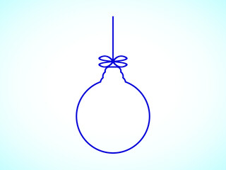 blue christmas bauble