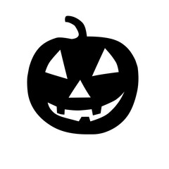 halloween pumpkin isolated on white