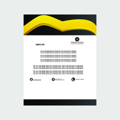 Business letterhead with a simple and elegant design at home that suits your business and uses the latest Adobe eps illustrations.
