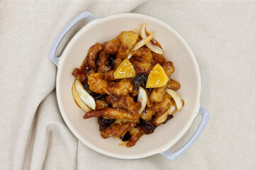 Korean style chinese food Sweet and Sour Pork (Tangsuyuk)