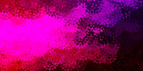 Dark pink vector background with polygonal forms.