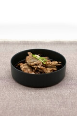 Korean traditional food, soy sauce marinated crab (Ganjang Gejang).