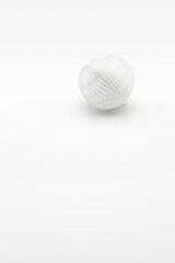 White Christmas ornament on white background.