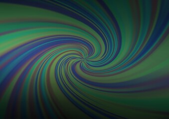 Dark Blue, Green vector blurred shine abstract background.