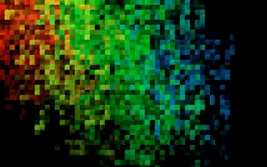 Dark Multicolor, Rainbow vector layout with lines, rectangles.