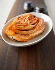 Korean traditional food, kimchi (Cabbage kimchi).