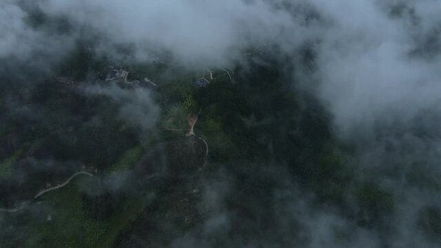 Aerial photography cloud landscape