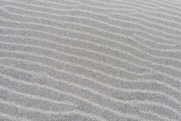 海岸にできた砂紋