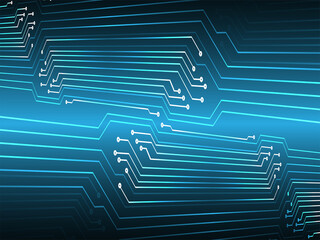 Cyber circuit future technology concept background