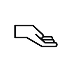 Give and Take, Hand Sign Icon Logo Illustration Vector Isolated. Hand Sign and Gesture Icon-Set. Suitable for Web Design, Logo, App, and UI. Editable Stroke and Pixel Perfect. EPS 10.