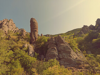 Summer Mountain Southern Demerdzhi. Crimea