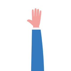 hand isolated design of People arm and finger theme Vector illustration