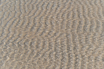 Sand Patterns Under the Water