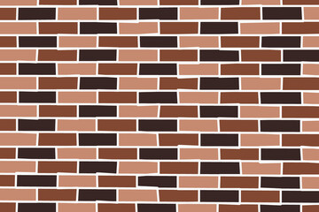 Brown brick wall background To make a background image.