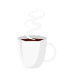 coffee mug isolated design of drink caffeine breakfast and beverage theme Vector illustration