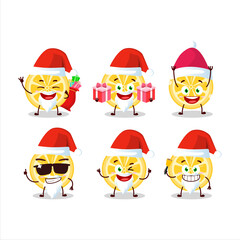 Santa Claus emoticons with orange cartoon character