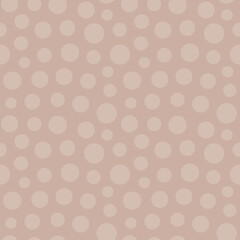 Vector Taupe Brown Geometric Texture seamless pattern background. A geometric scattered pattern of spots in two shades of light brown to create a versatile texture. Good for packaging, home decor