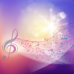 A Musical Notation, Cute, Background