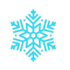 Fototapeta premium Vector beautiful snowflake design For the winter season that comes with Christmas in the New Year.