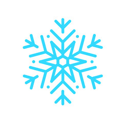 Vector beautiful snowflake design For the winter season that comes with Christmas in the New Year.
