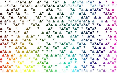 Light Multicolor, Rainbow vector texture in triangular style.