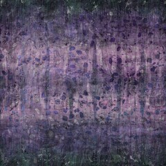 Dark moody purple and green seamless textural repeat pattern. Highly intricate and deeply detailed background swatch. Luxurious rich fashion textile feel.