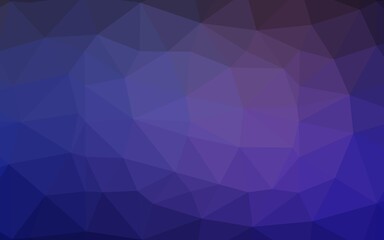 Dark Purple vector polygon abstract backdrop.