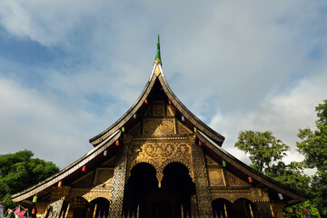 Naklejka premium Buddhist temple in Luang Prabang, Laos