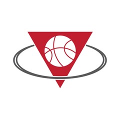 basketball logo desain illustration