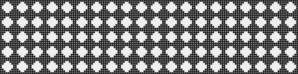 Abstract Cross Pattern Dots Logo generative computational art illustration