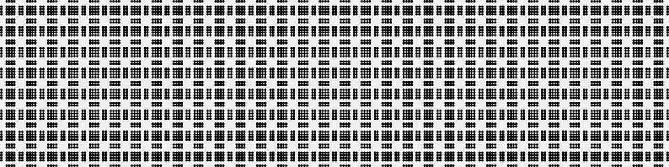 Fototapeta premium Abstract Cross Pattern Dots Logo generative computational art illustration