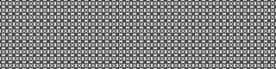 Fototapeta premium Abstract Cross Pattern Dots Logo generative computational art illustration