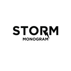 storm with initial letter with r modification as thunderbolt vector logo icon illustration design isolated white background