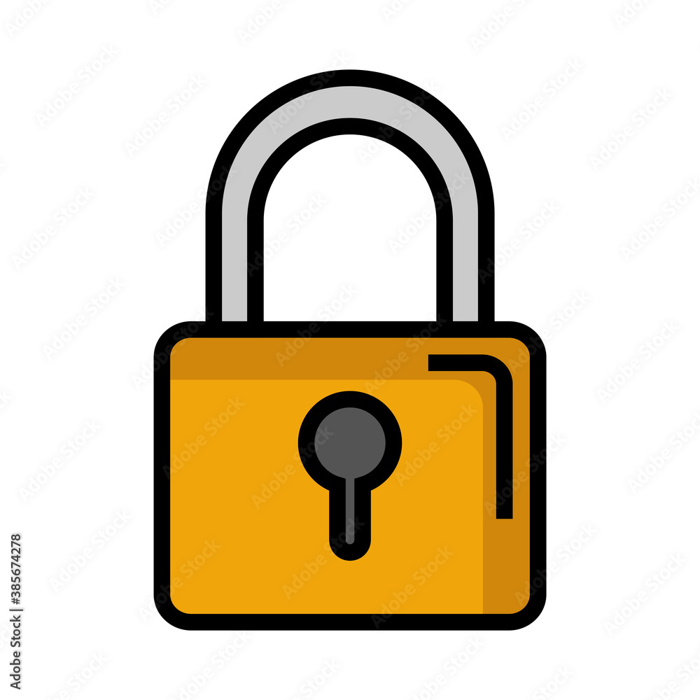 Poster padlock design of security lock and access theme vector illustration