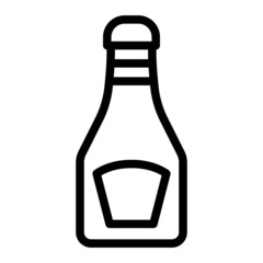 Vector high quality ketchup icon isolated on white background - Tomato ketchup flat style EPS10 illustration 