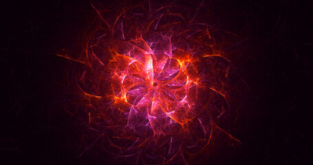 Obraz premium 3D rendering abstract circle light background