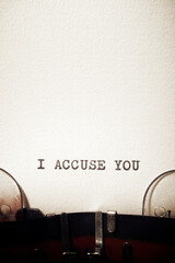I accuse you phrase