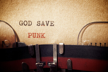 God save punk phrase