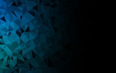 Obraz premium Dark Blue, Green vector blurry triangle texture.
