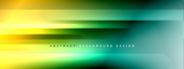 Motion concept neon shiny lines on liquid color gradients abstract backgrounds. Dynamic shadows and lights templates for text
