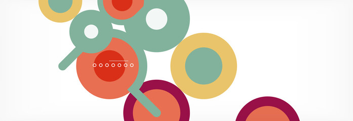 Circles and lines abstract background for covers, banners, flyers and posters and other templates