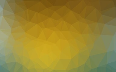 Light Blue, Yellow vector triangle mosaic template.