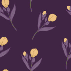 Beautiful seamless floral pattern background
